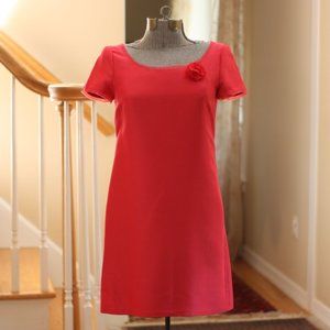 J. CREW Fuchsia Flower Brooch Julianne Dress